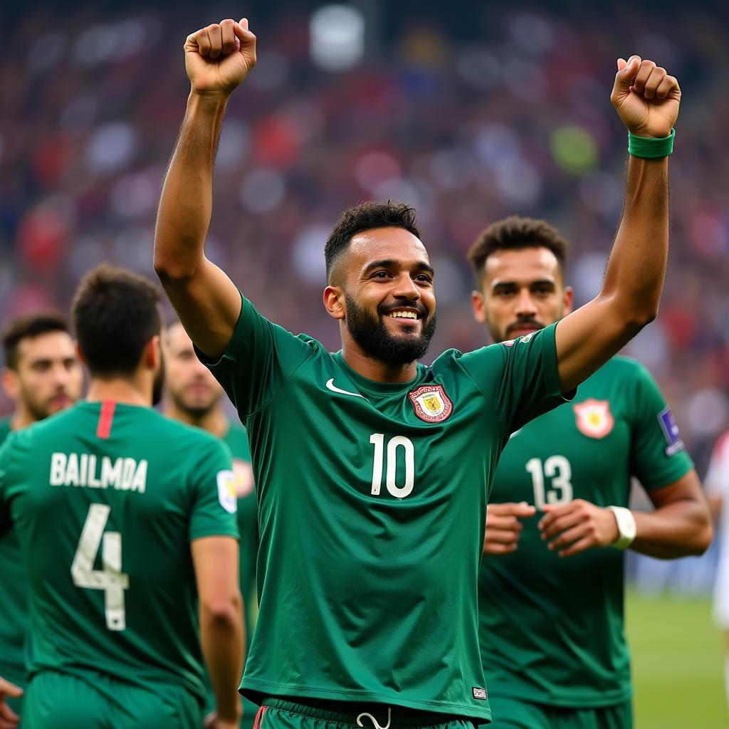 malcolm-al-hilal-celebrating-with-teammates|Malcolm Al Hilal ăn mừng chiến thắng cùng đồng đội