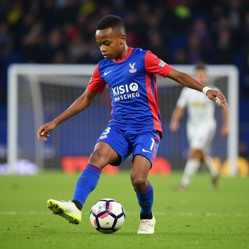 Aaron Wan-Bissaka trong màu áo Crystal Palace