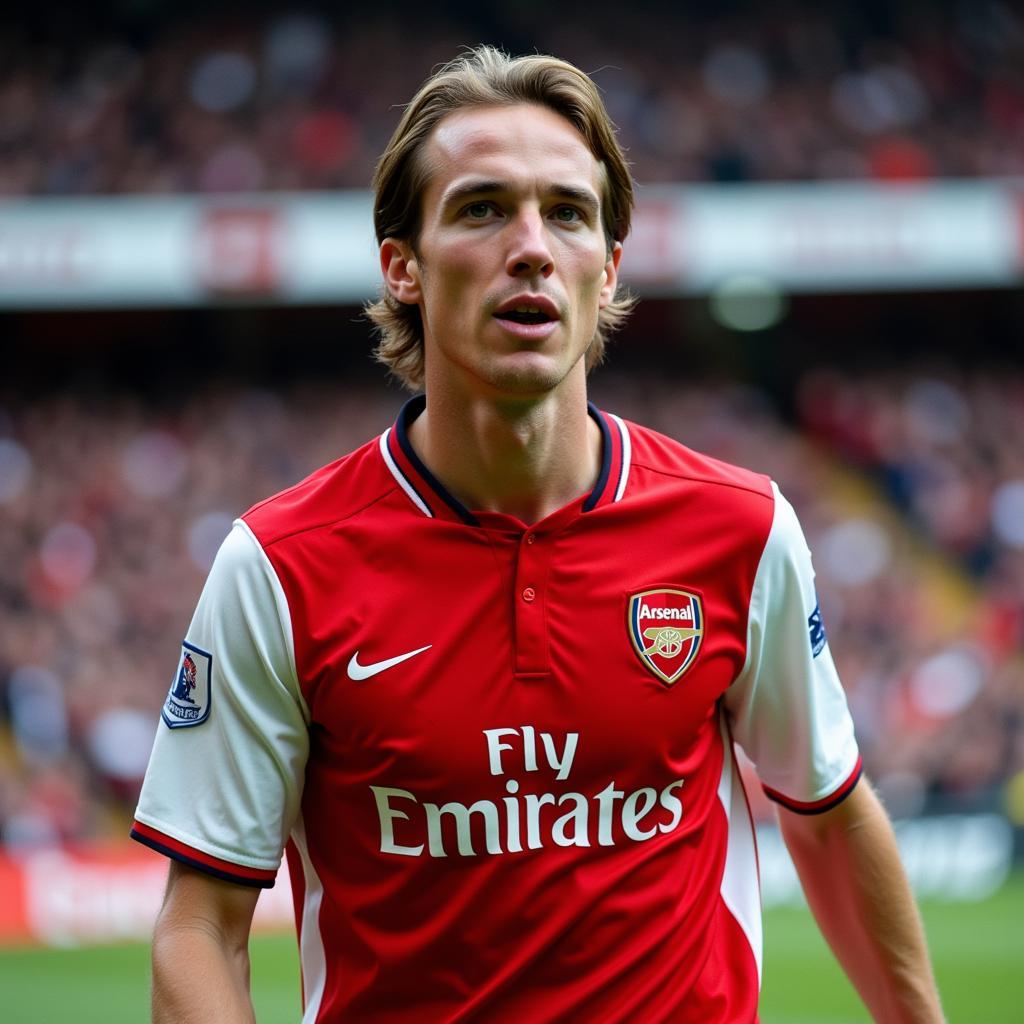 Alex Hleb trong màu áo Arsenal