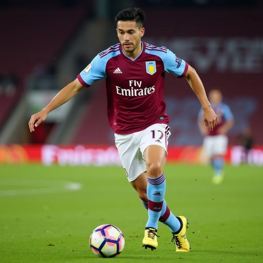 Álex Moreno trong màu áo Aston Villa