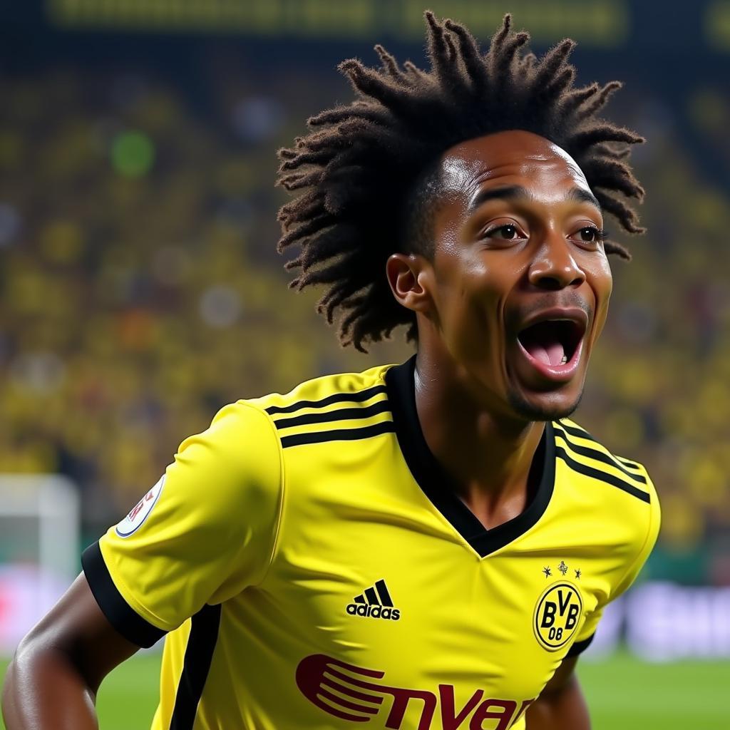 Aubameyang trong màu áo Dortmund