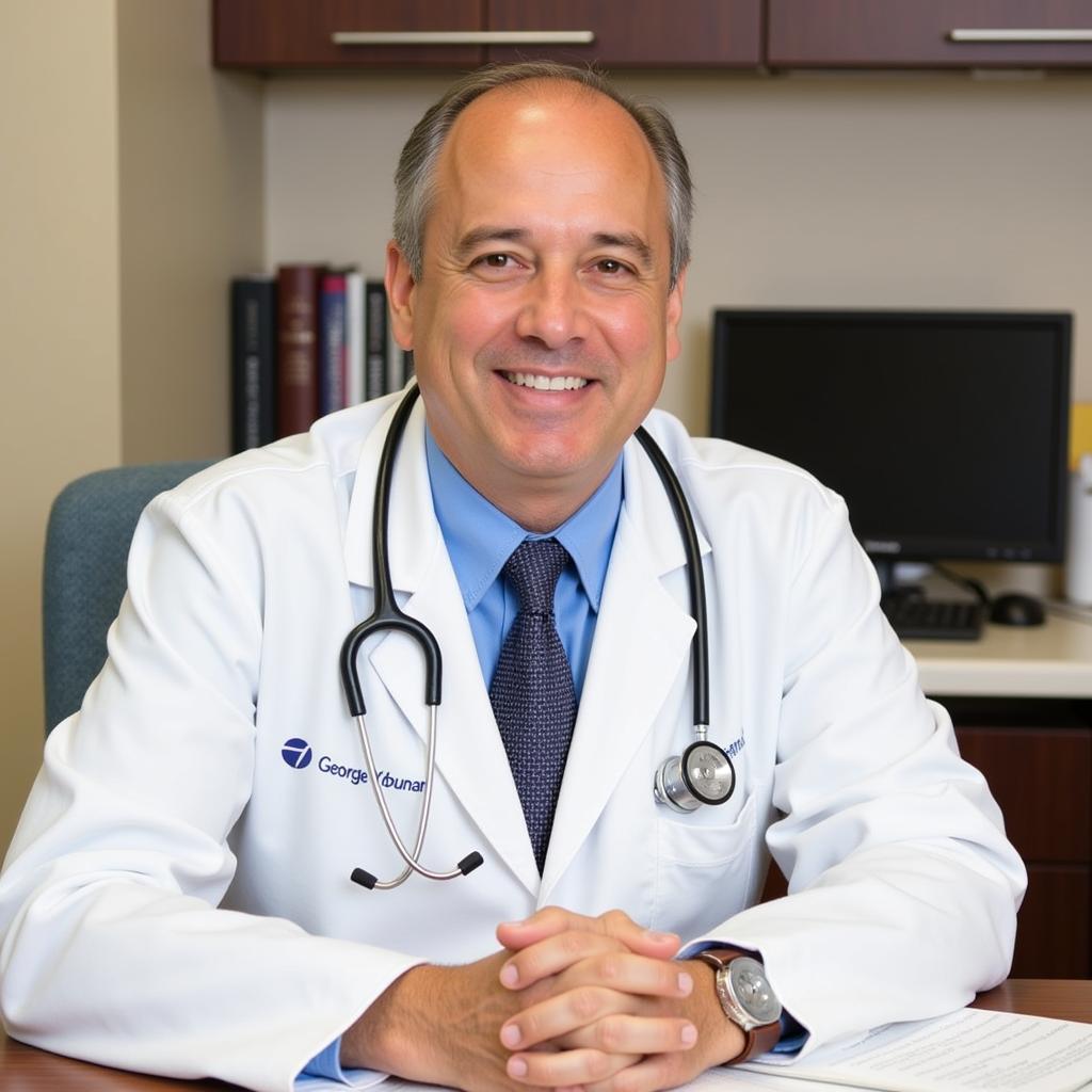 Dr. George Younan MD in his office