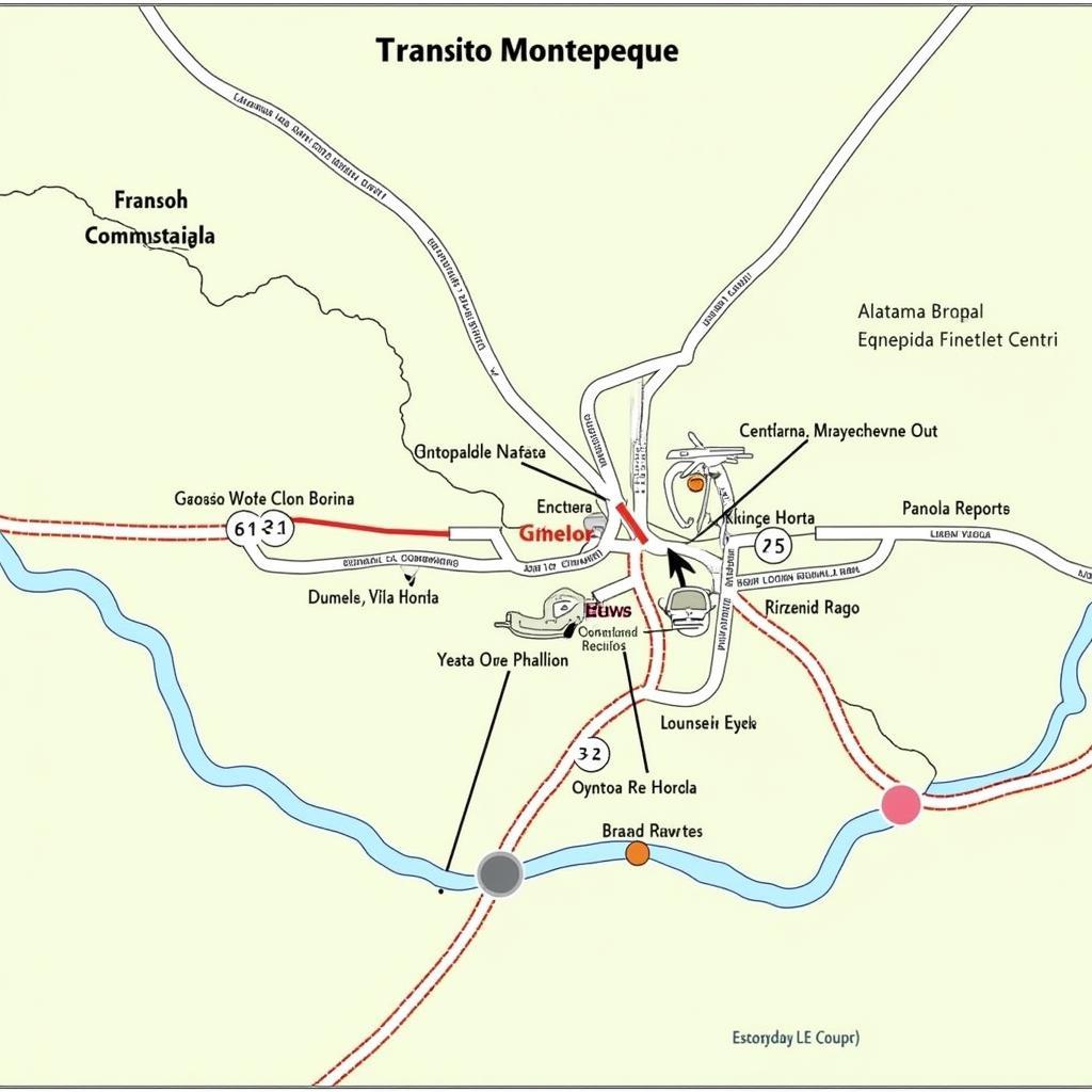 Tourist map of Transito Montepeque