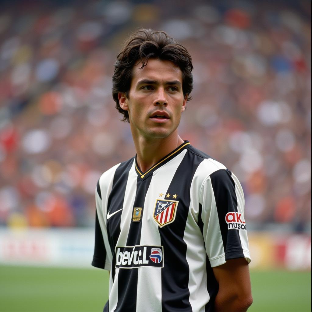 Bernard thời trẻ trong màu áo Atletico Mineiro