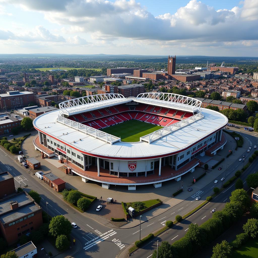 Bramall Lane Stadium Aerial View