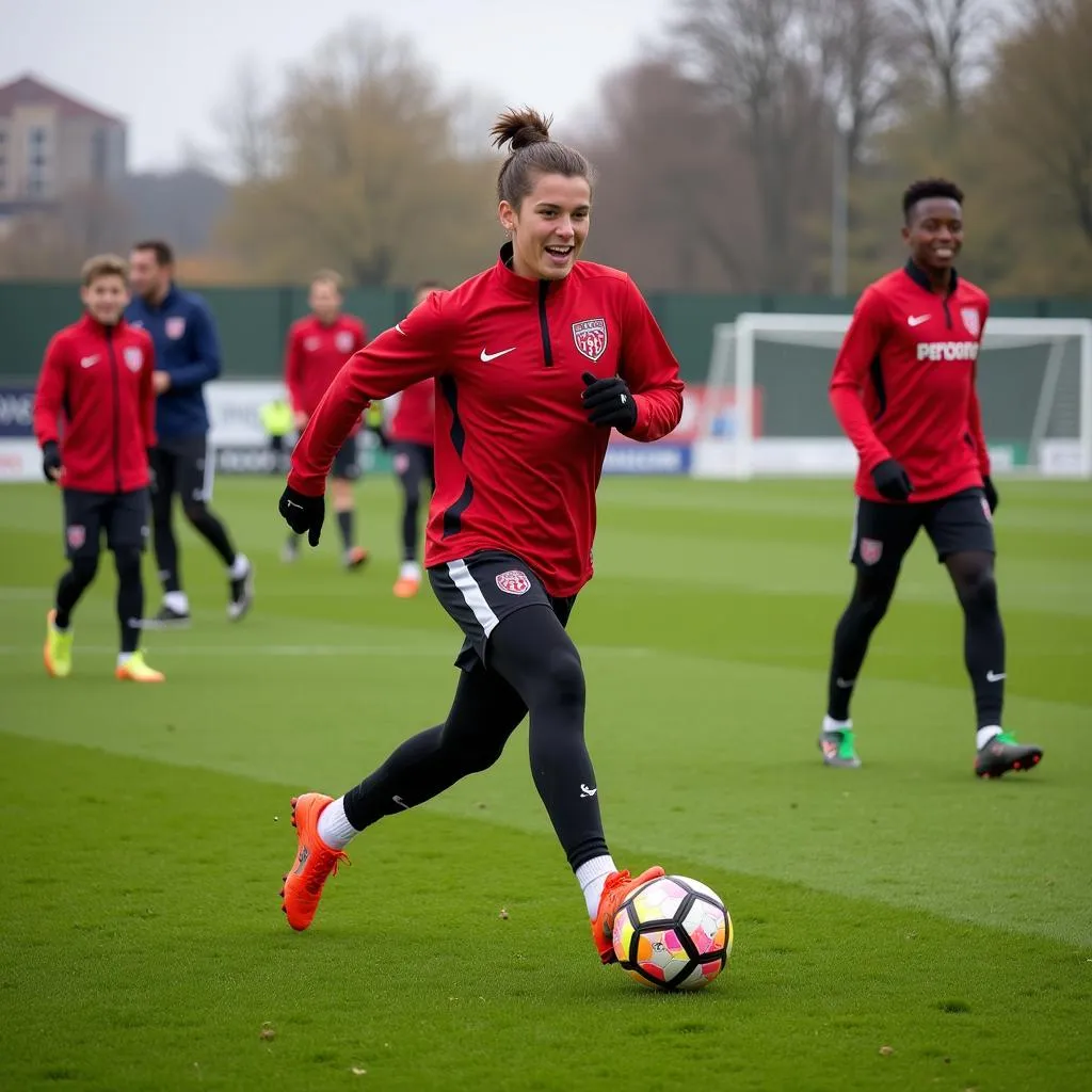 Young Feyenoord players training