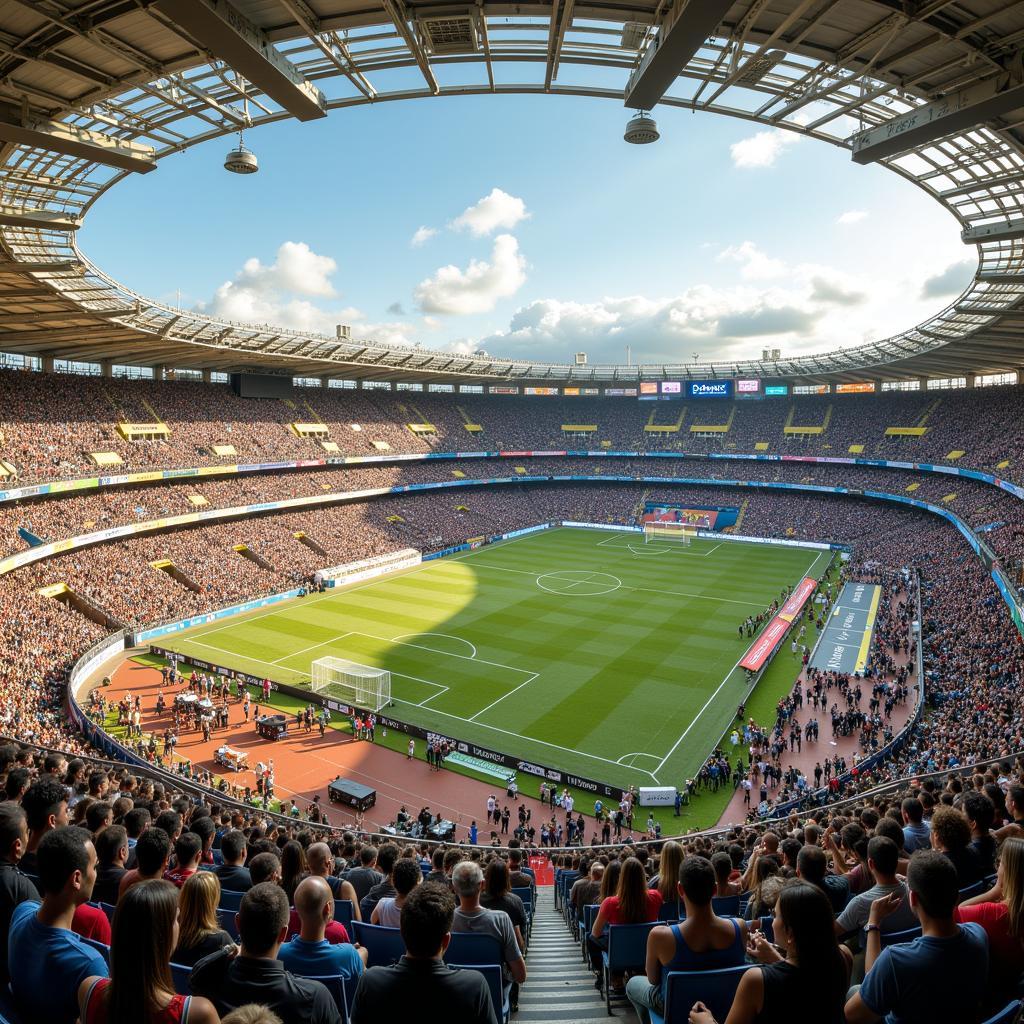 Khu vực giải trí đa dạng tại Estadio Corinthians