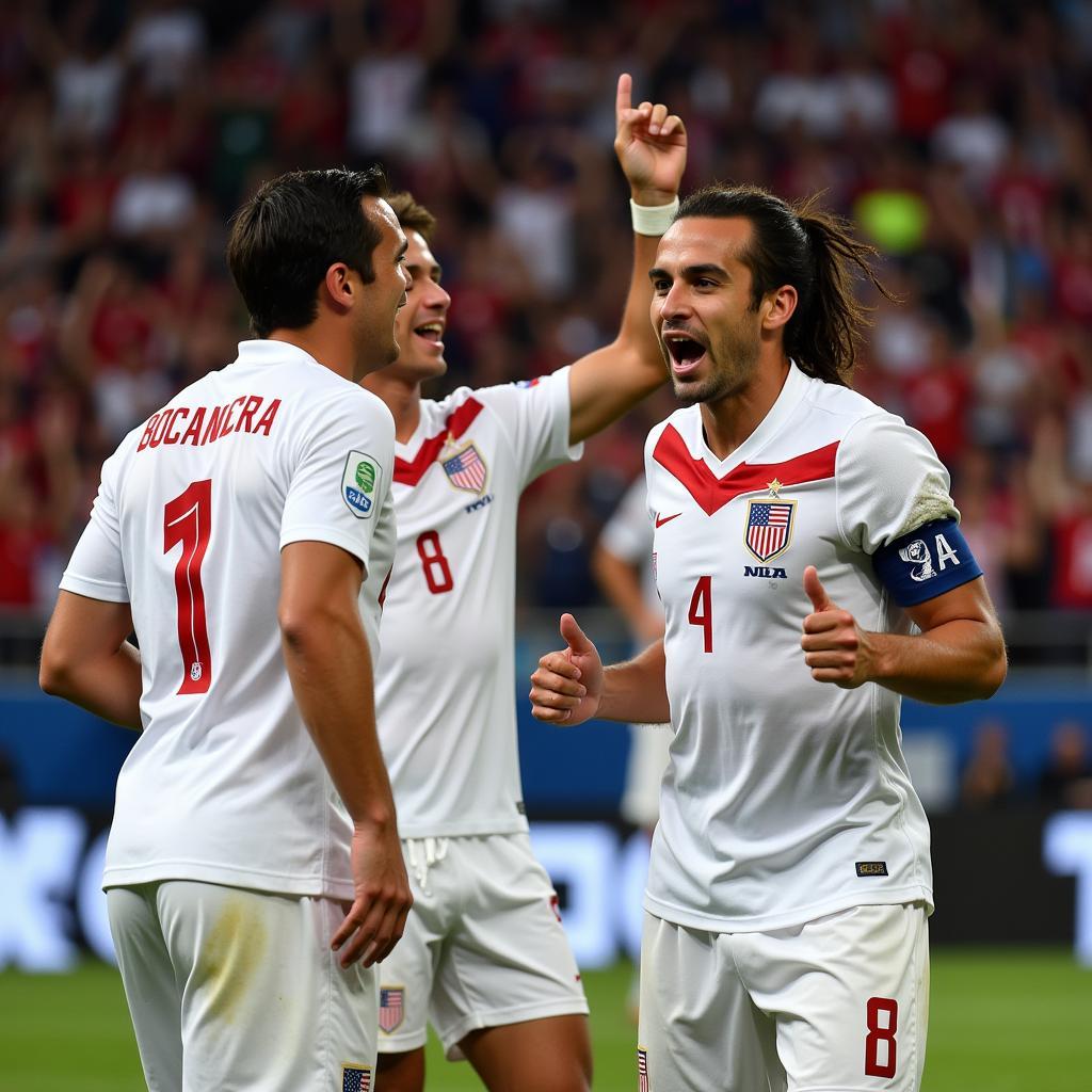 Carlos Bocanegra captaining the US Men's National Team