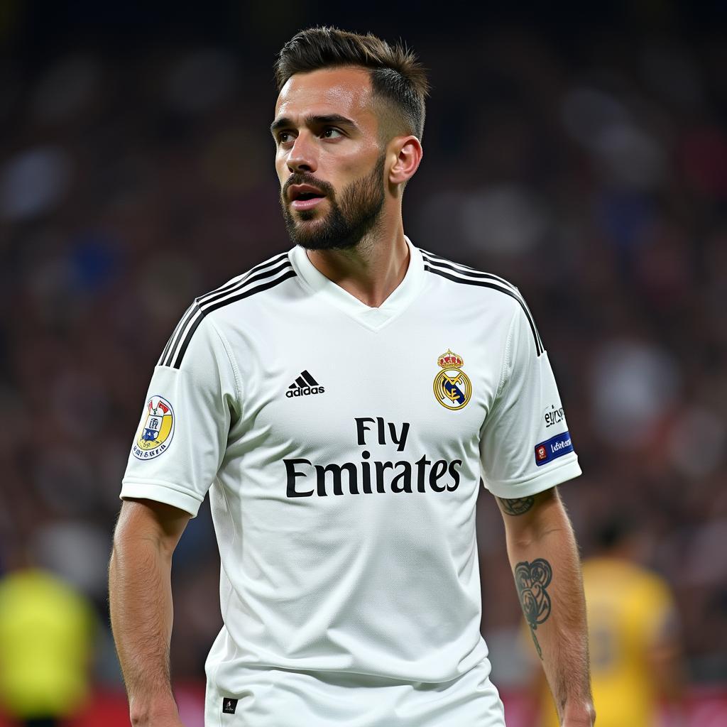 Carvajal trong màu áo Real Madrid