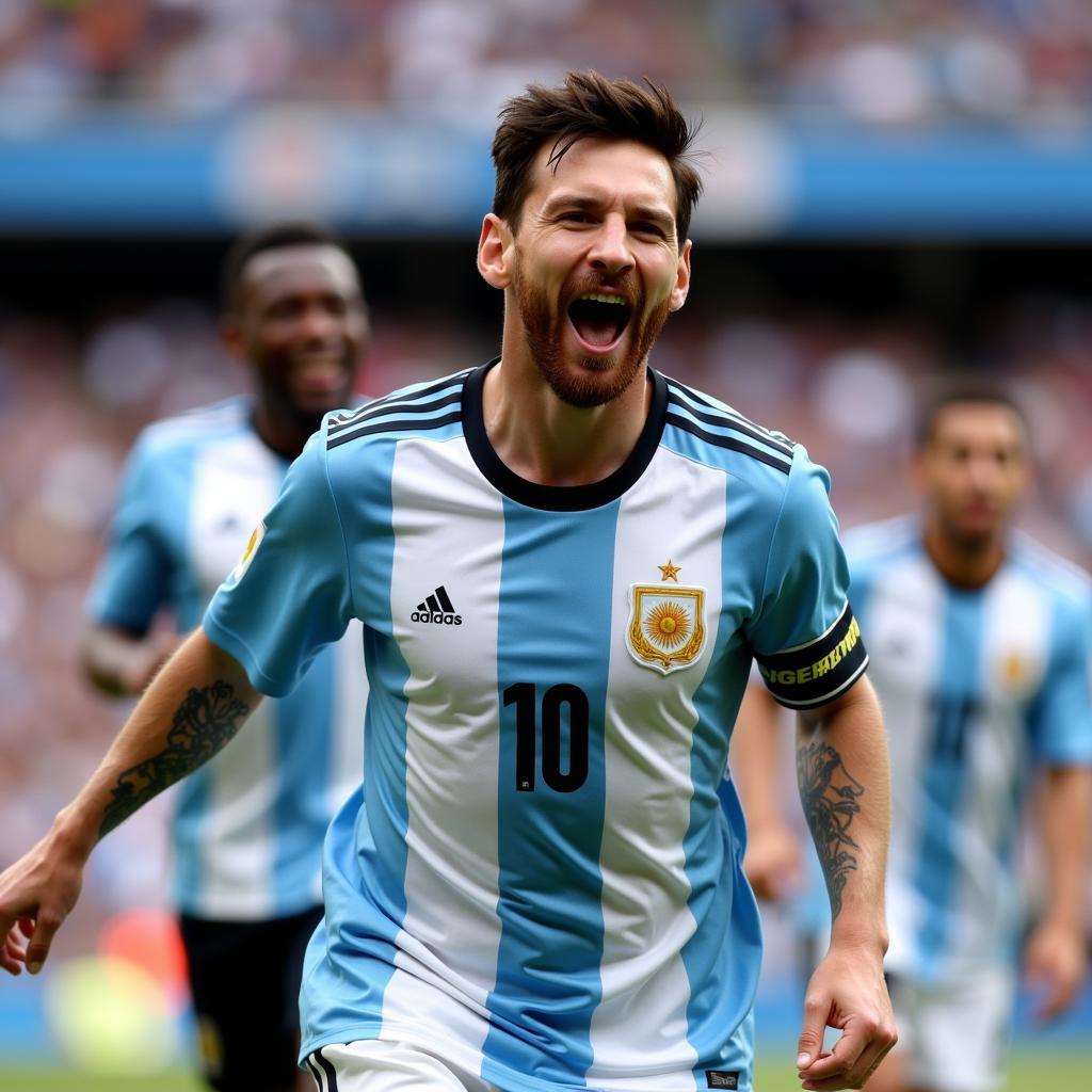 Cầu thủ bóng đá Argentina Lionel Messi