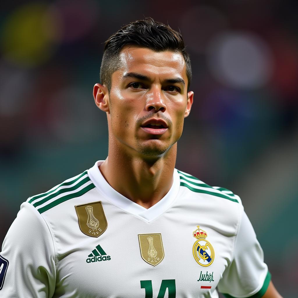 Cristiano Ronaldo trong màu áo Al-Taï Sport Club