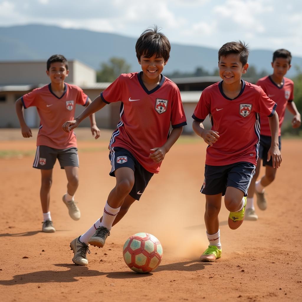 Panama players training