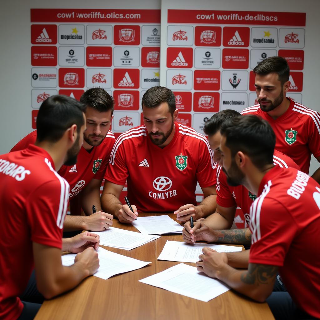 Sporting Braga players during transfer window