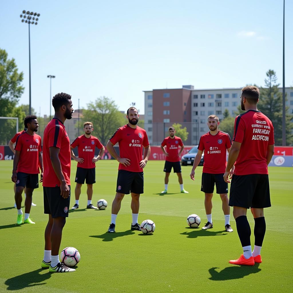 Cầu thủ Toronto FC tập luyện