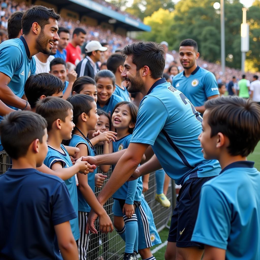 Uruguayan Footballers Inspiring Young Generation