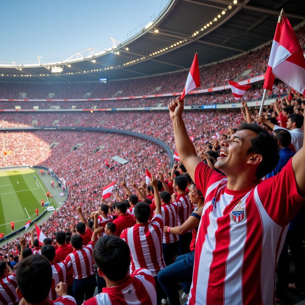 Chivas Guadalajara fans celebrating victory