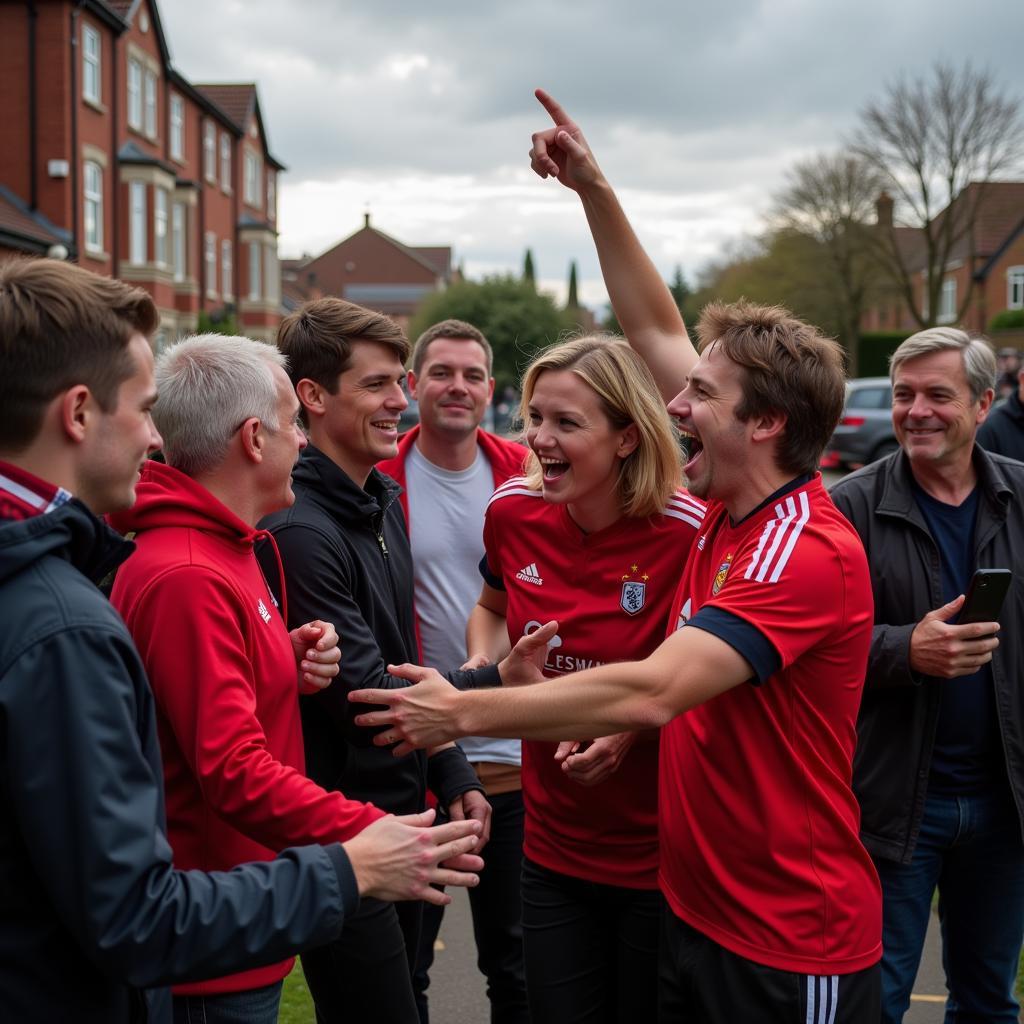 St Albans community celebrating football