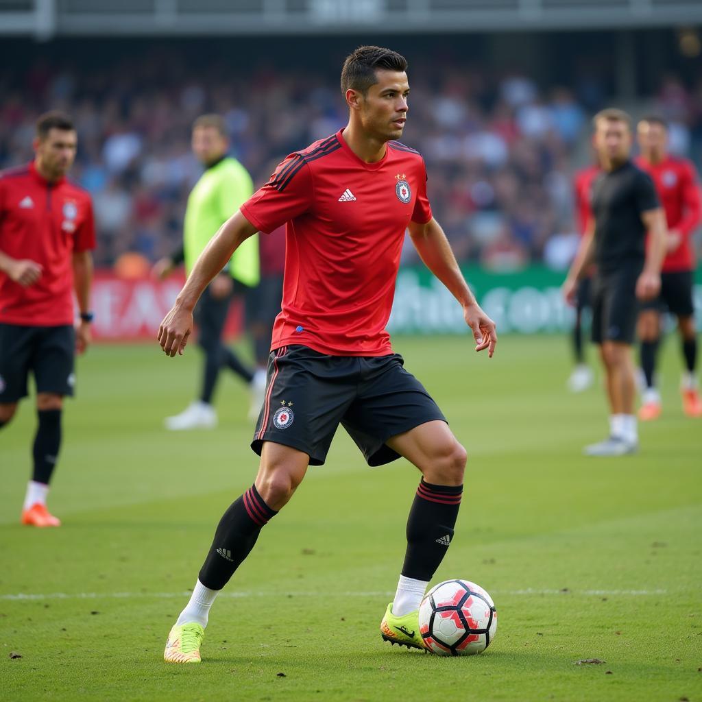 Cristiano Ronaldo  săn tập miệt mài