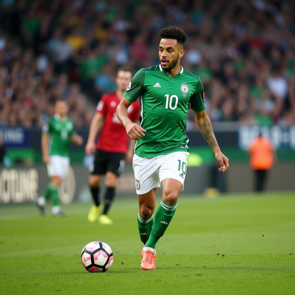 Cyrus Christie thi đấu cho đội tuyển quốc gia Ireland