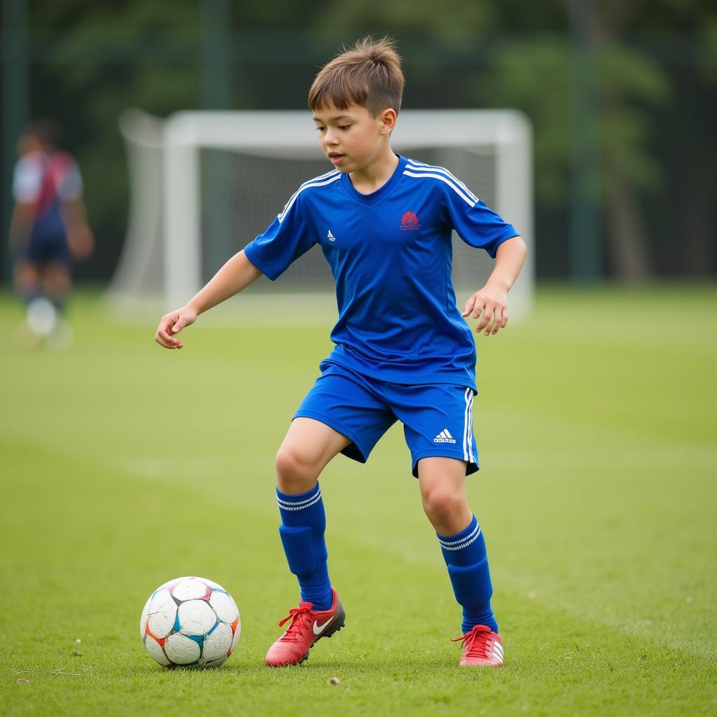 Dashamir Elezi training on the field