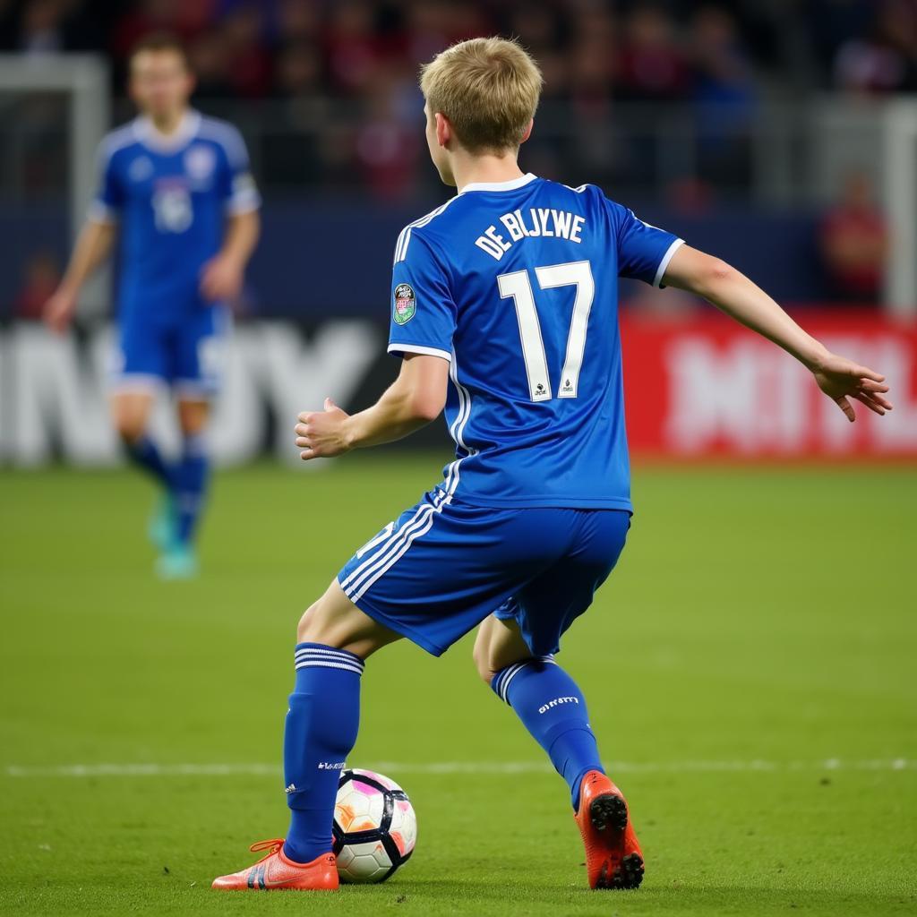 Kevin De Bruyne during his time at Genk, wearing the number 17