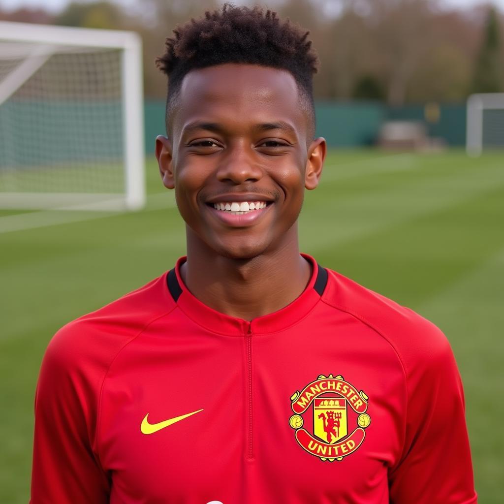 Demetri Mitchell trong màu áo Manchester United