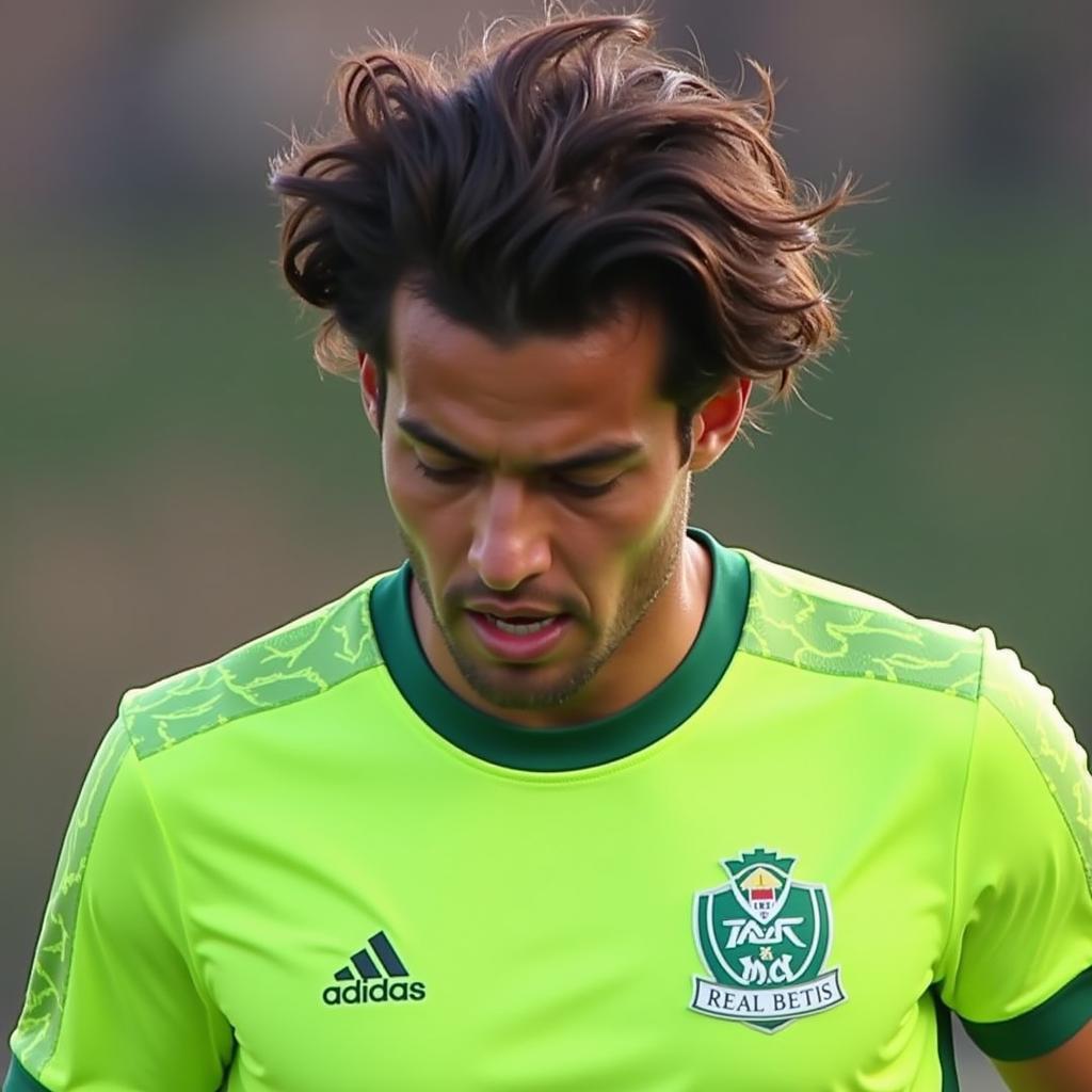 Diego Lainez training with intensity