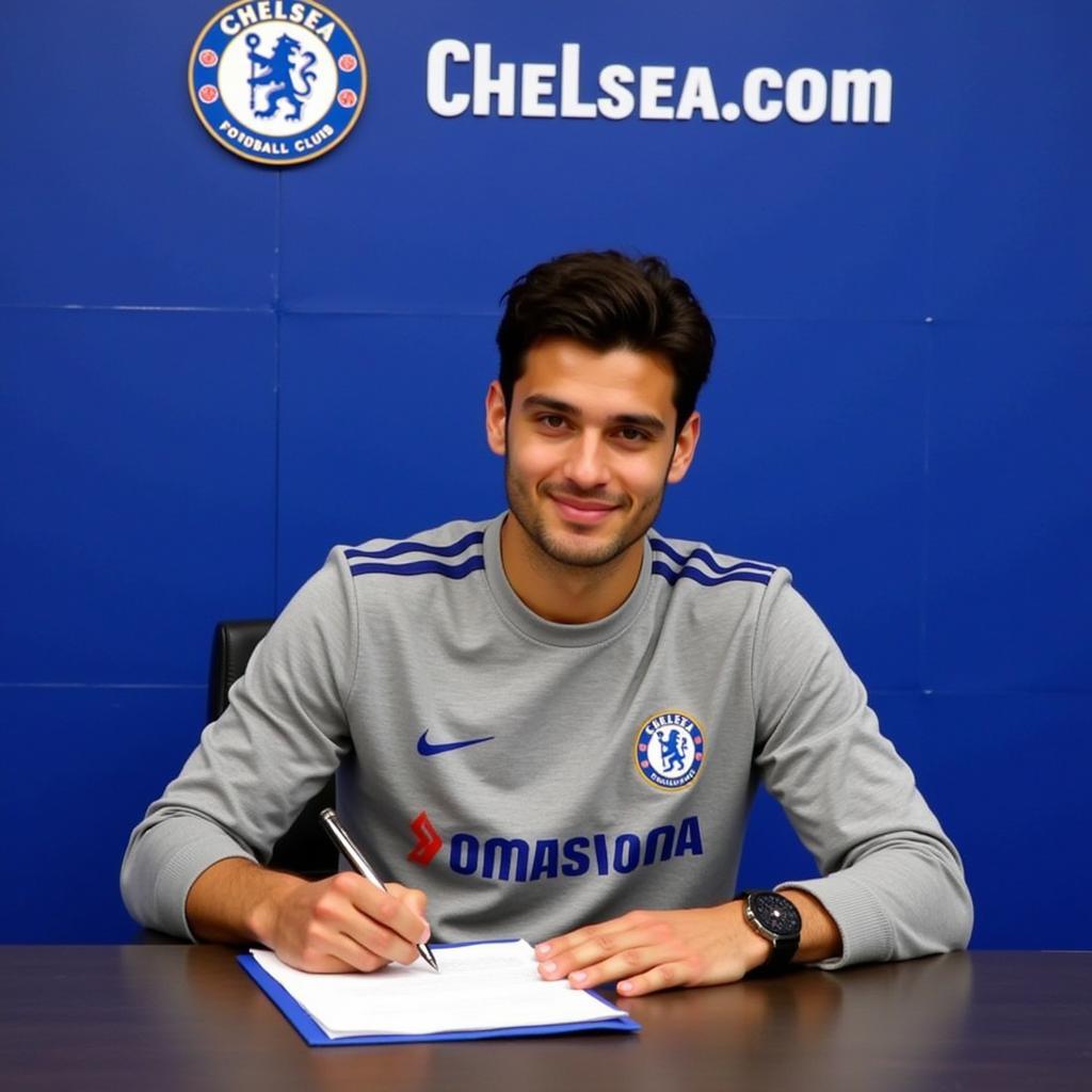 Diego Silva đặt bút ký hợp đồng với Chelsea