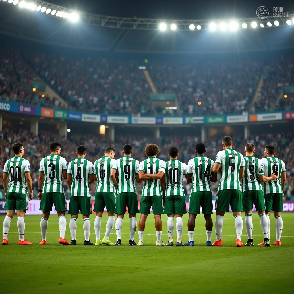 Đội hình Atlético Nacional players ra sân trong một trận đấu quan trọng