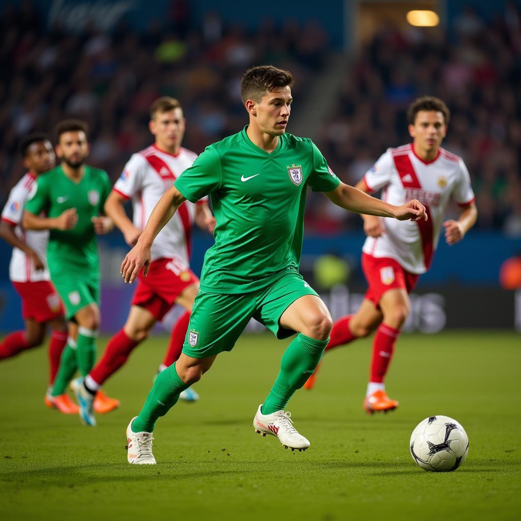 Érick Sánchez passing the ball