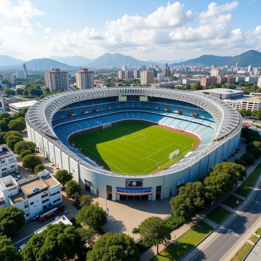 Thiết kế hiện đại của Estadio Andrés Quintana Roo