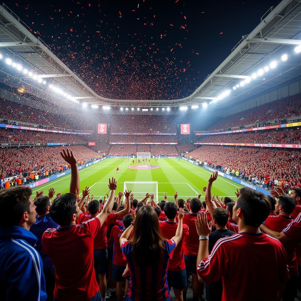 Goal Celebration at Estadio El Montecillo