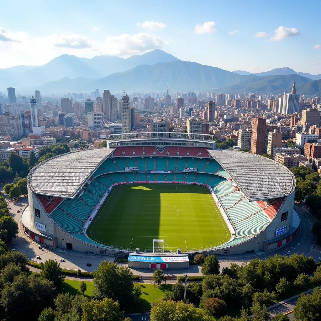 Estadio El Teniente exterior view