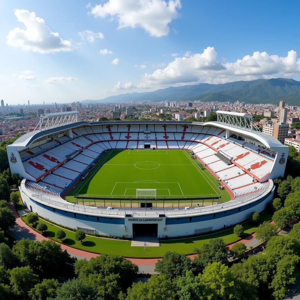 Estadio Mario Camposeco panoramic view