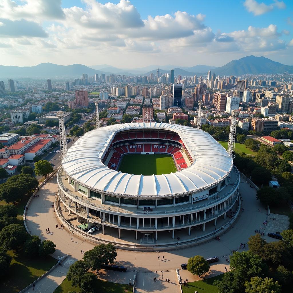 Estadio Municipal de Santo Domingo - Hình ảnh từ trên cao