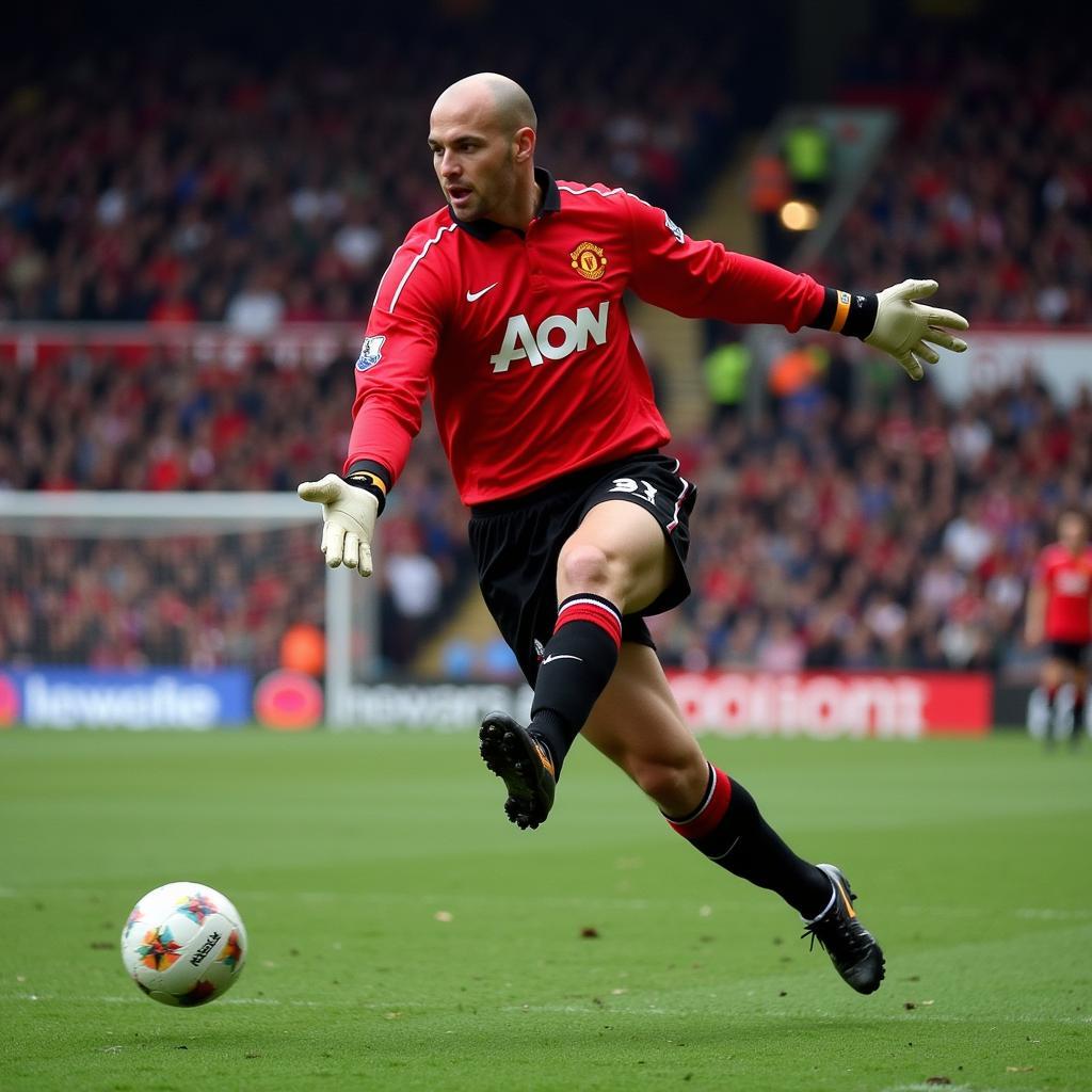 Fabien Barthez trong màu áo Manchester United