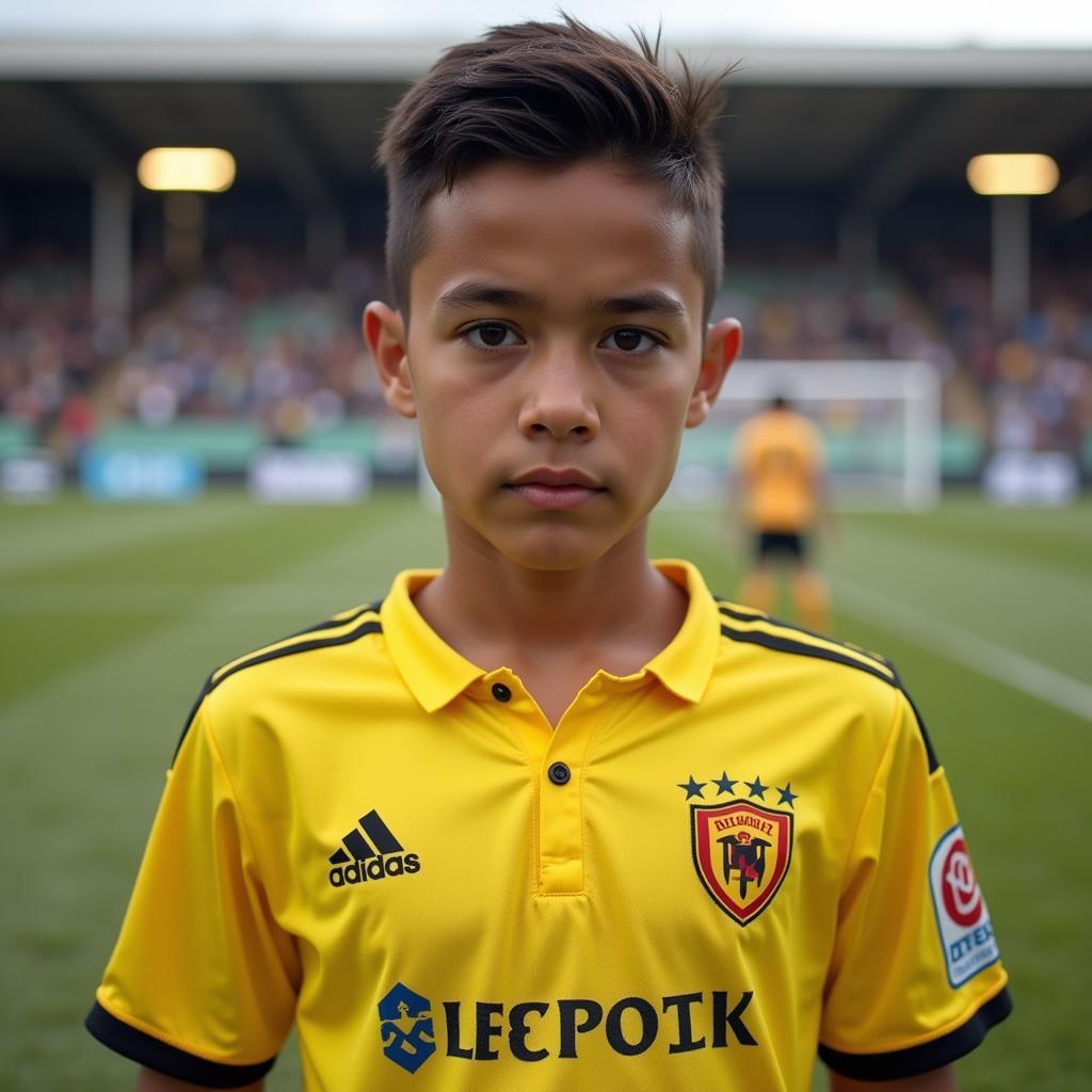 Farshad Noor wearing Roda JC jersey