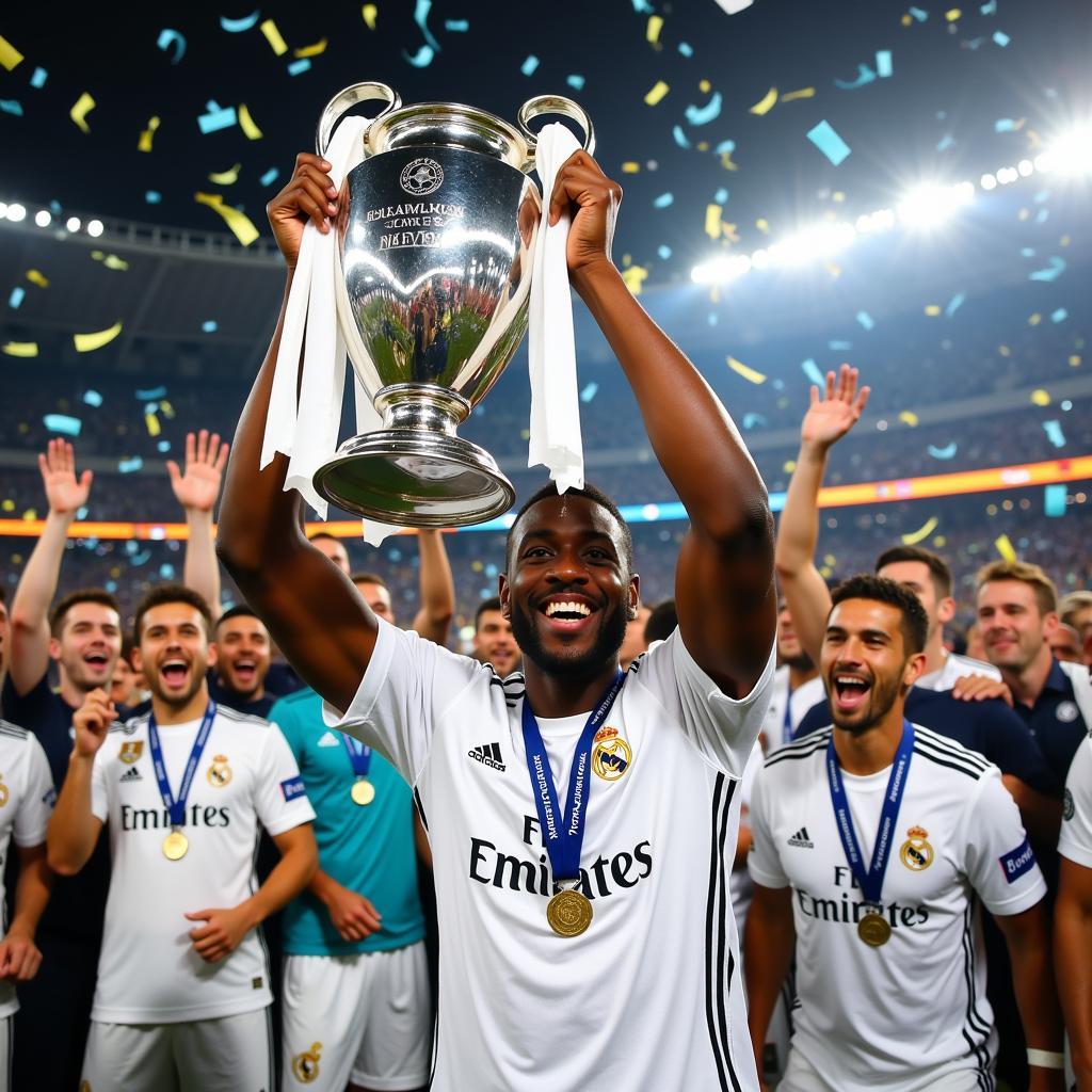 Ferland Mendy nâng cao chức vô địch Champions League