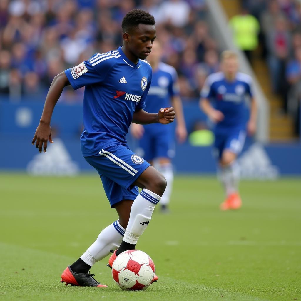 Fikayo Tomori trong màu áo học viện Chelsea