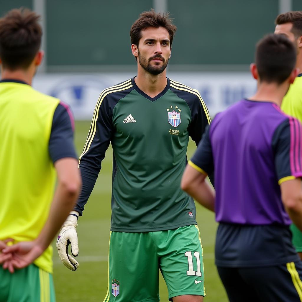 Filippo Terracciano training with his teammates