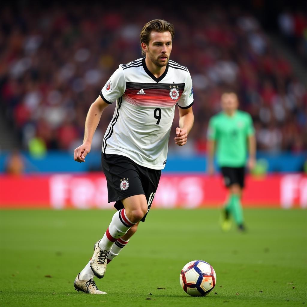 Florian Wirtz representing the German national team