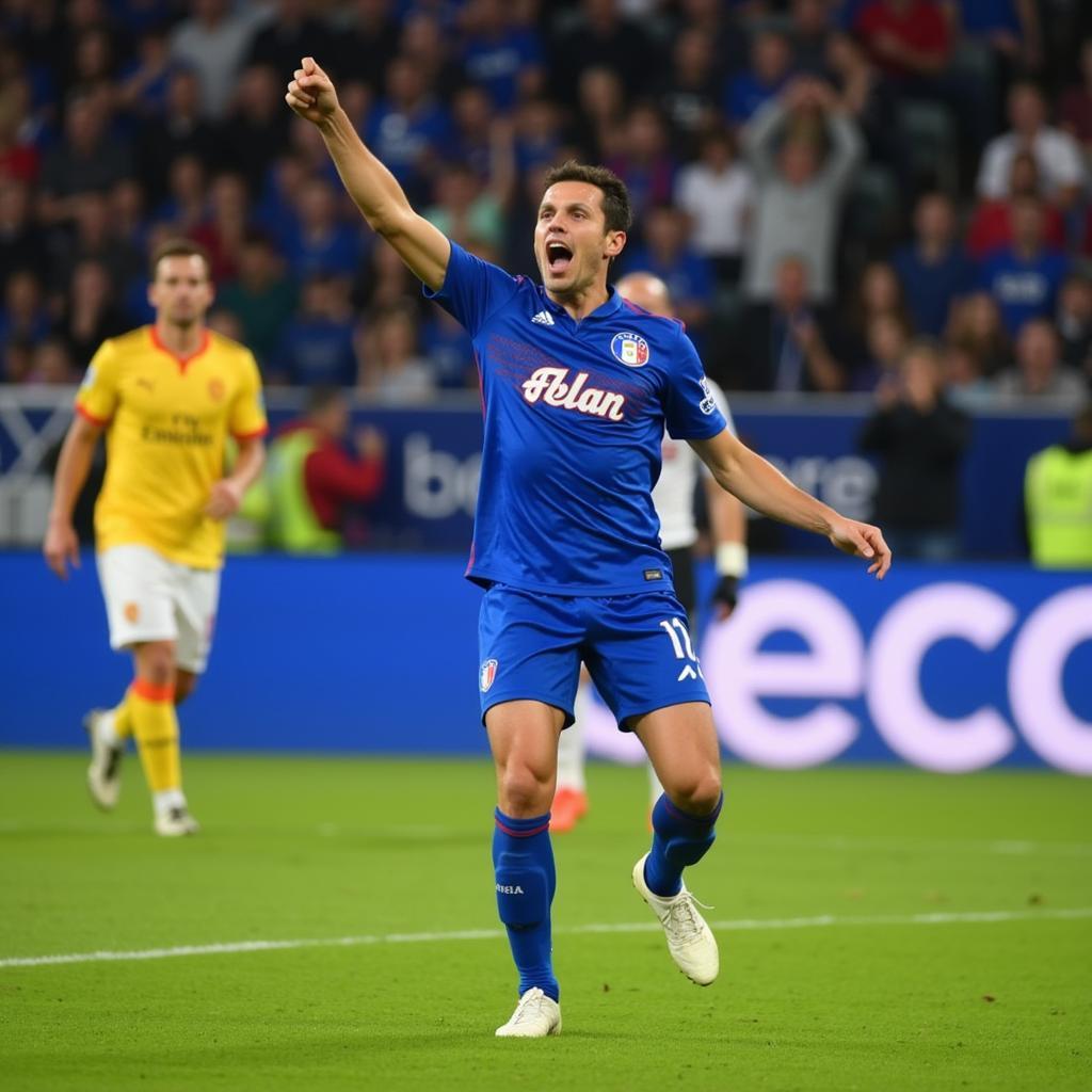 Manolo Gabbiadini thi đấu cho Sampdoria