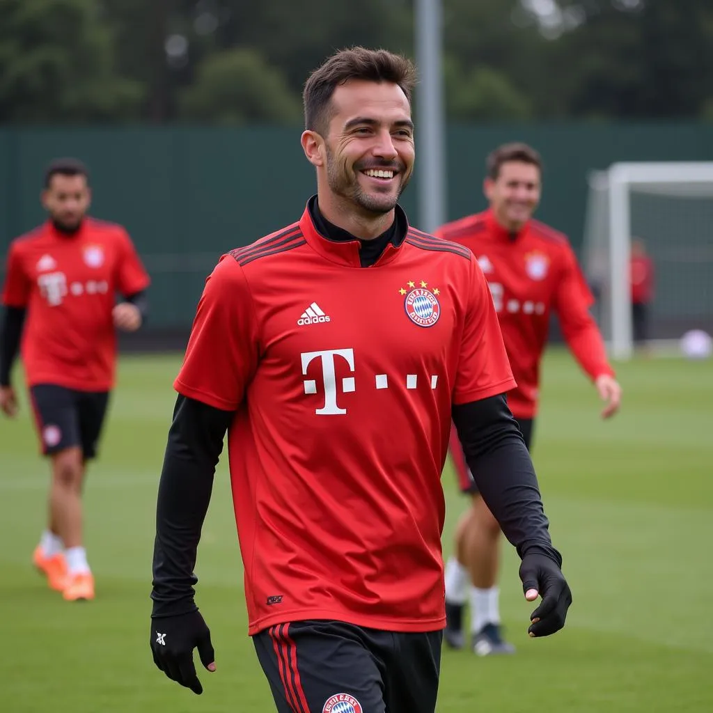 Gianluca Scamacca trong màu áo Bayern Munich