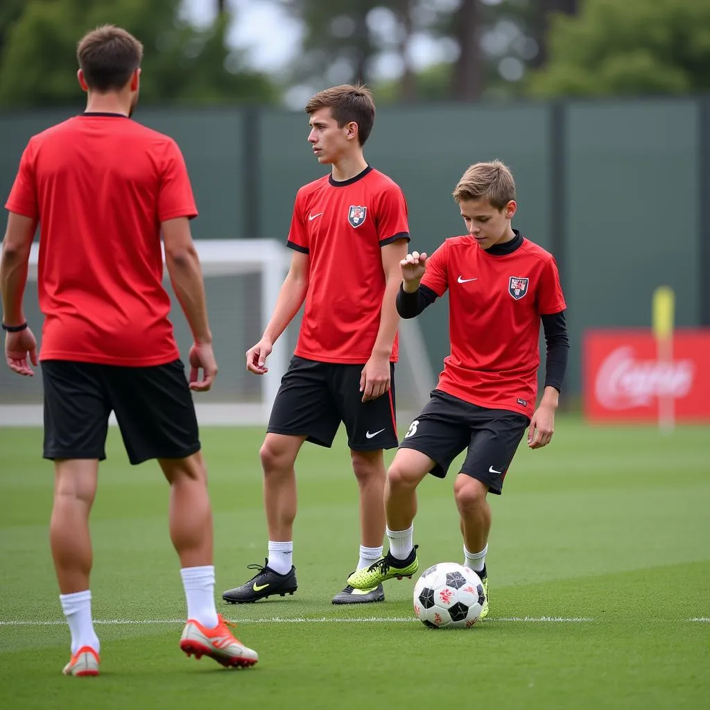 Girona FC B training session