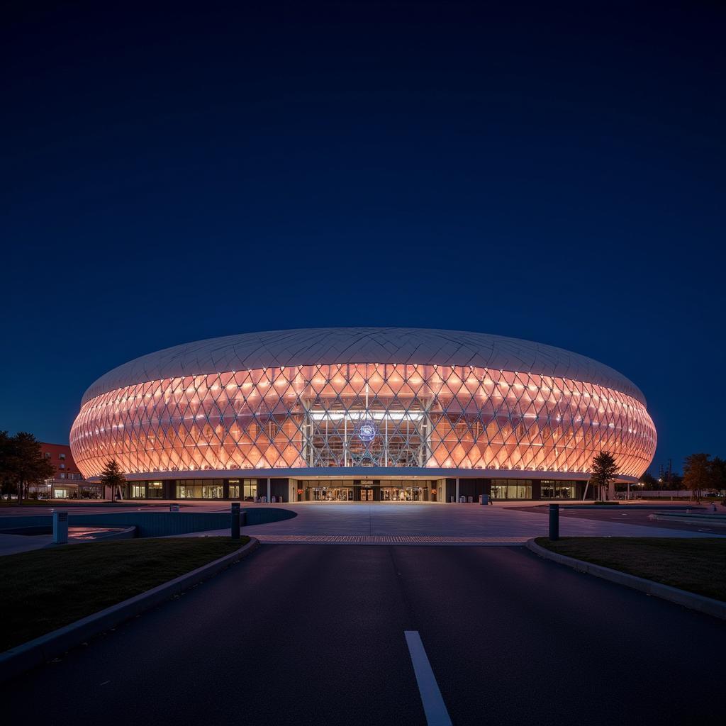 Globe Arena về đêm lung linh