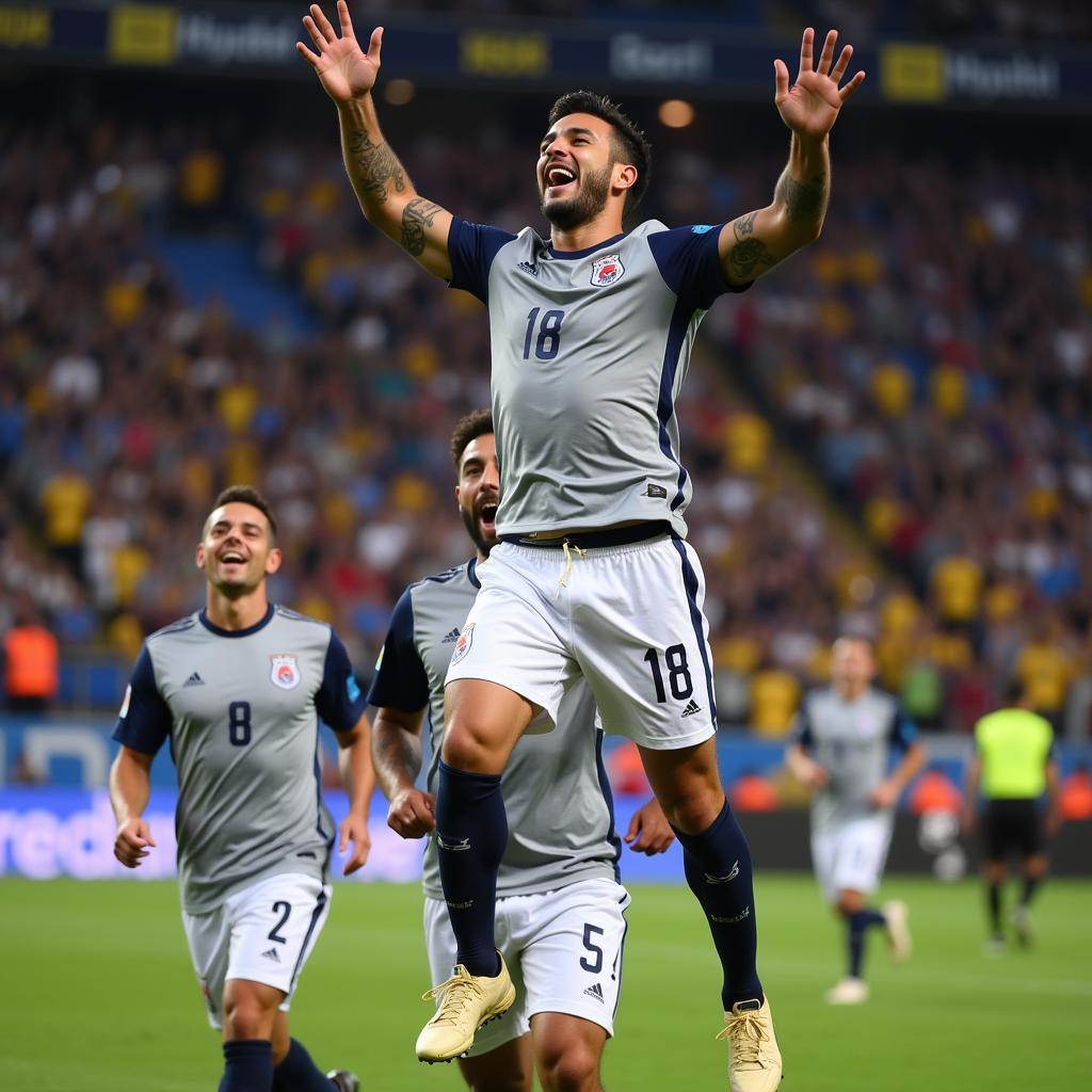 Gonzalo Nicolás Martínez celebrating a goal