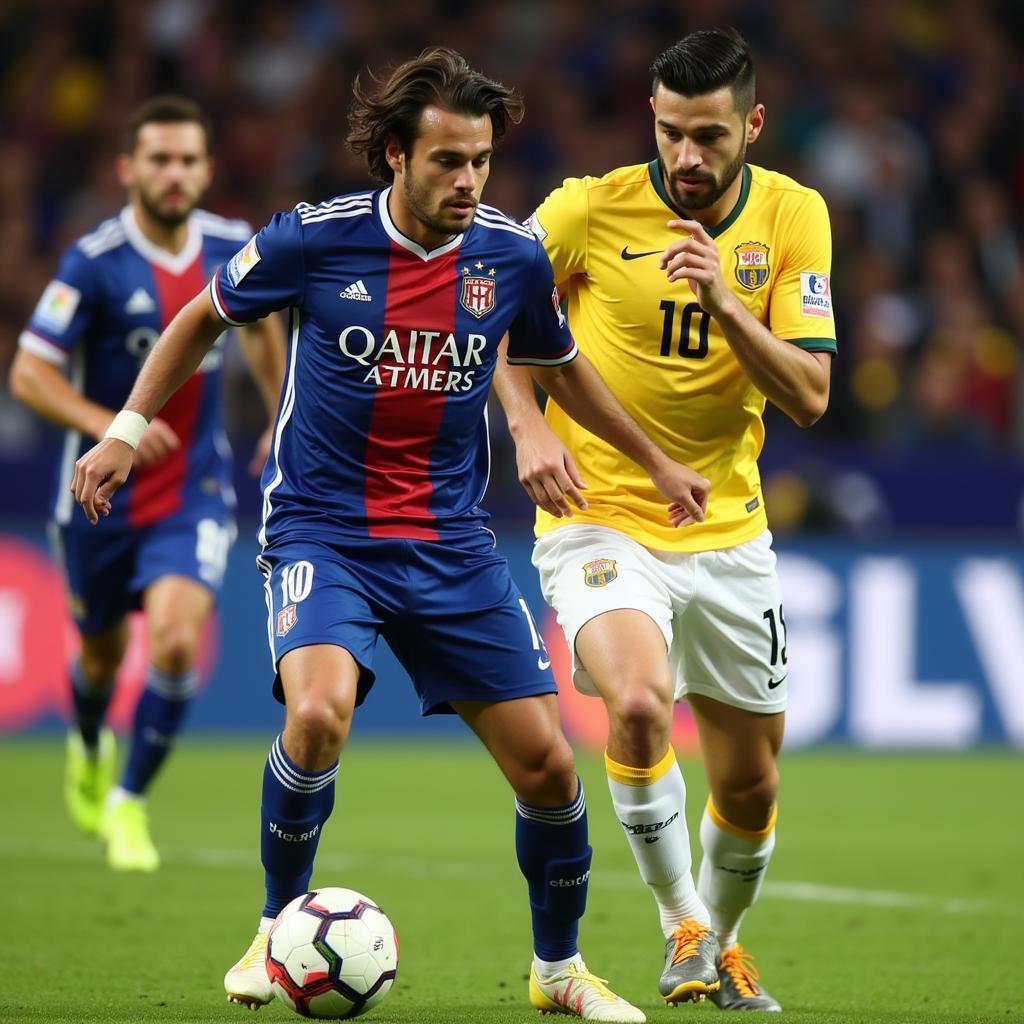 Gonzalo Nicolás Martínez dribbling past an opponent