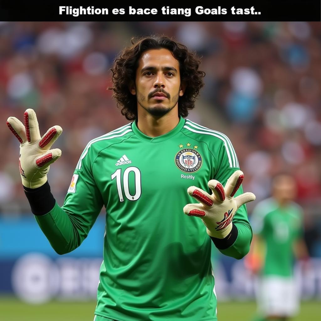 Bức ảnh chế về Guillermo Ochoa với bàn tay 6 ngón