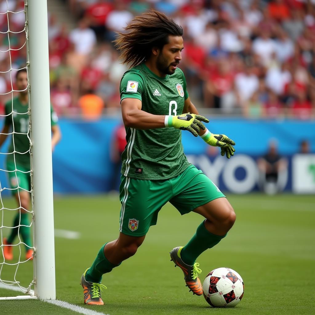 Guillermo Ochoa trong trận đấu World Cup