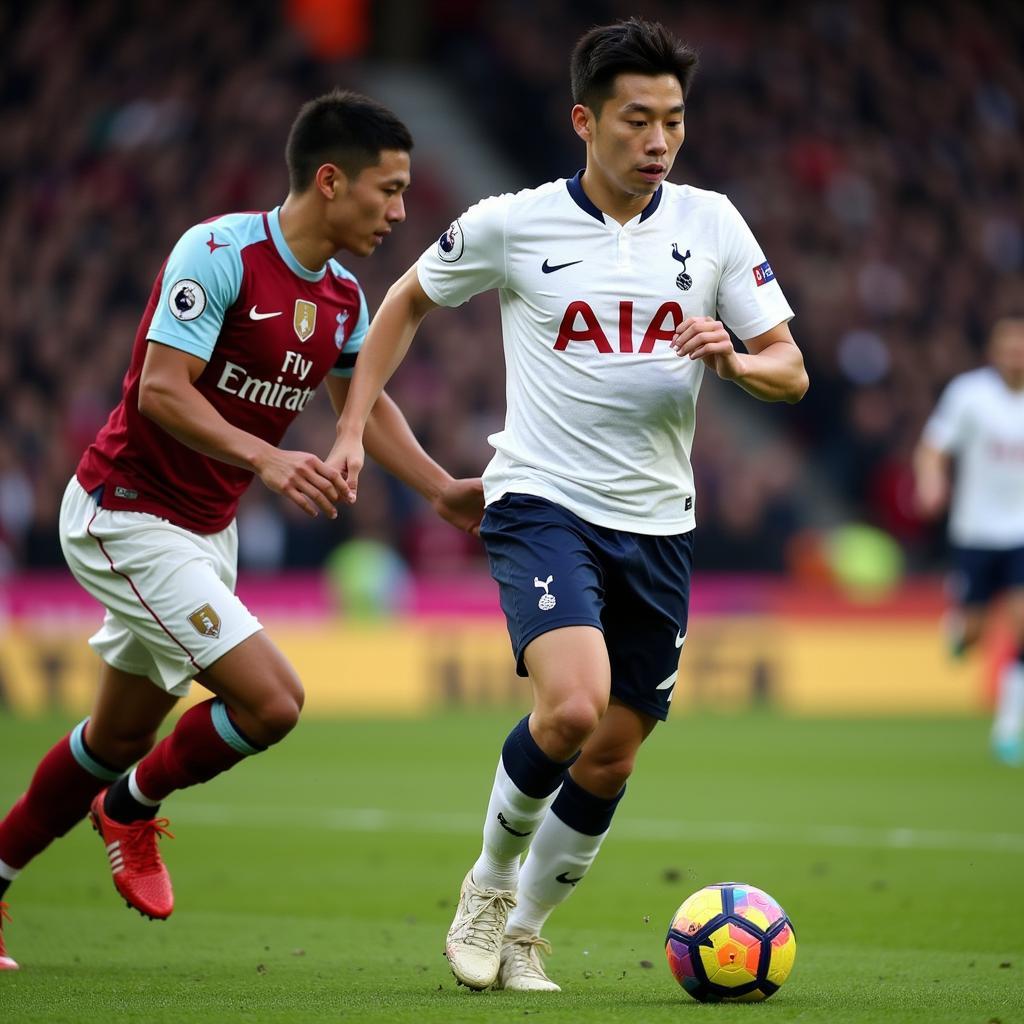 Han Kyung-min thi đấu cho Tottenham Hotspur